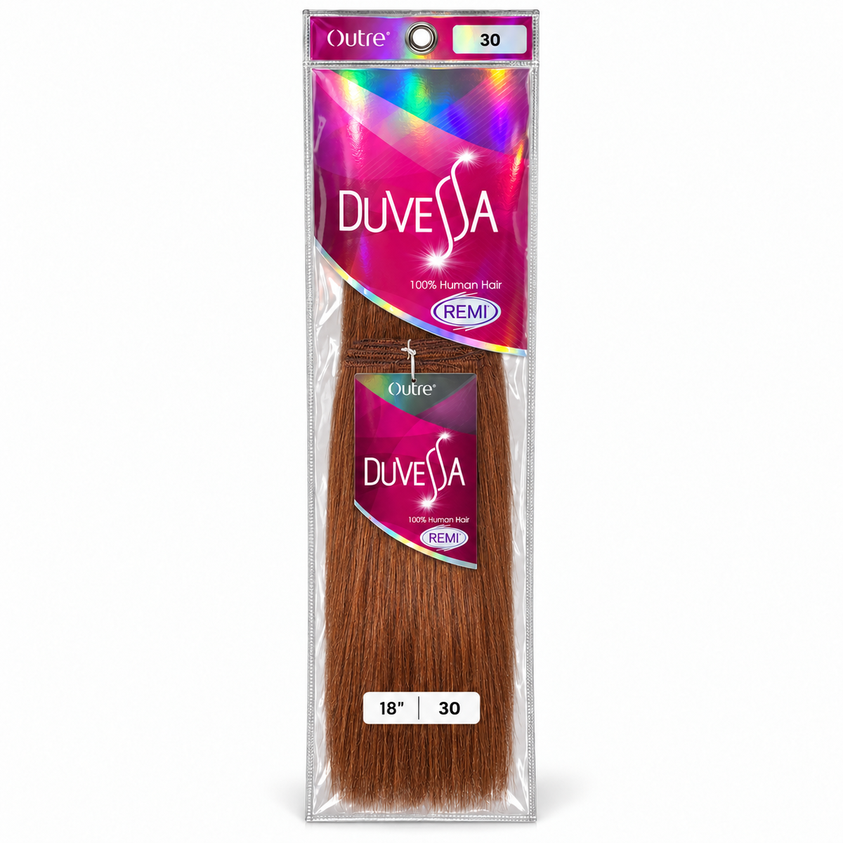 Outre Duvessa Remi human hair in package, color 30, 18 inches