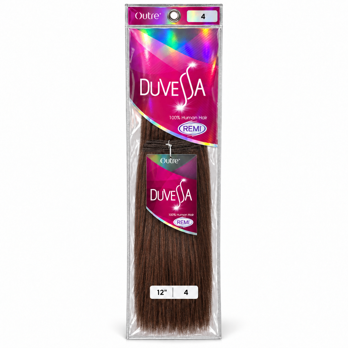 Outre Duvessa Remi human hair in package, color 4, 12 inches