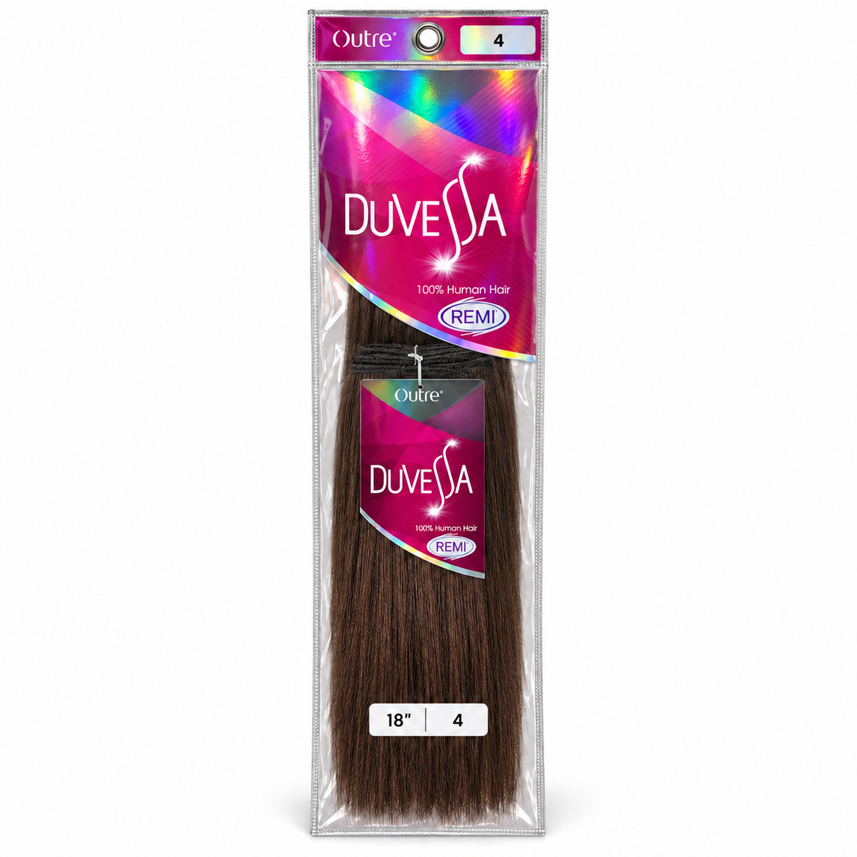 Outre Duvessa Remi human hair in package, color 4, 18 inches