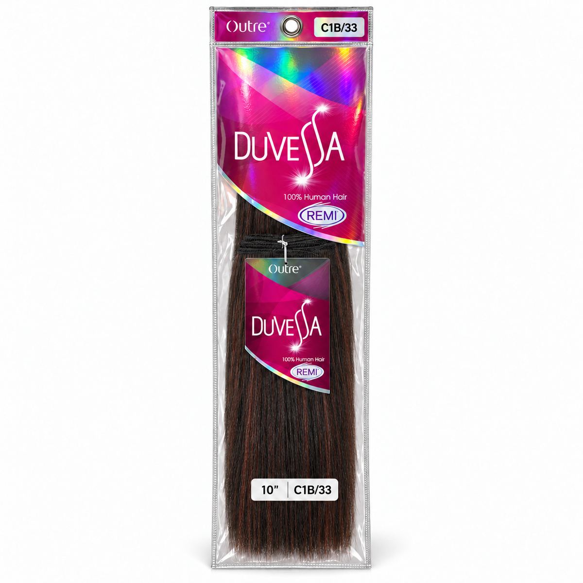 Outre Duvessa Remi human hair in package, color C1B/33, 10 inches