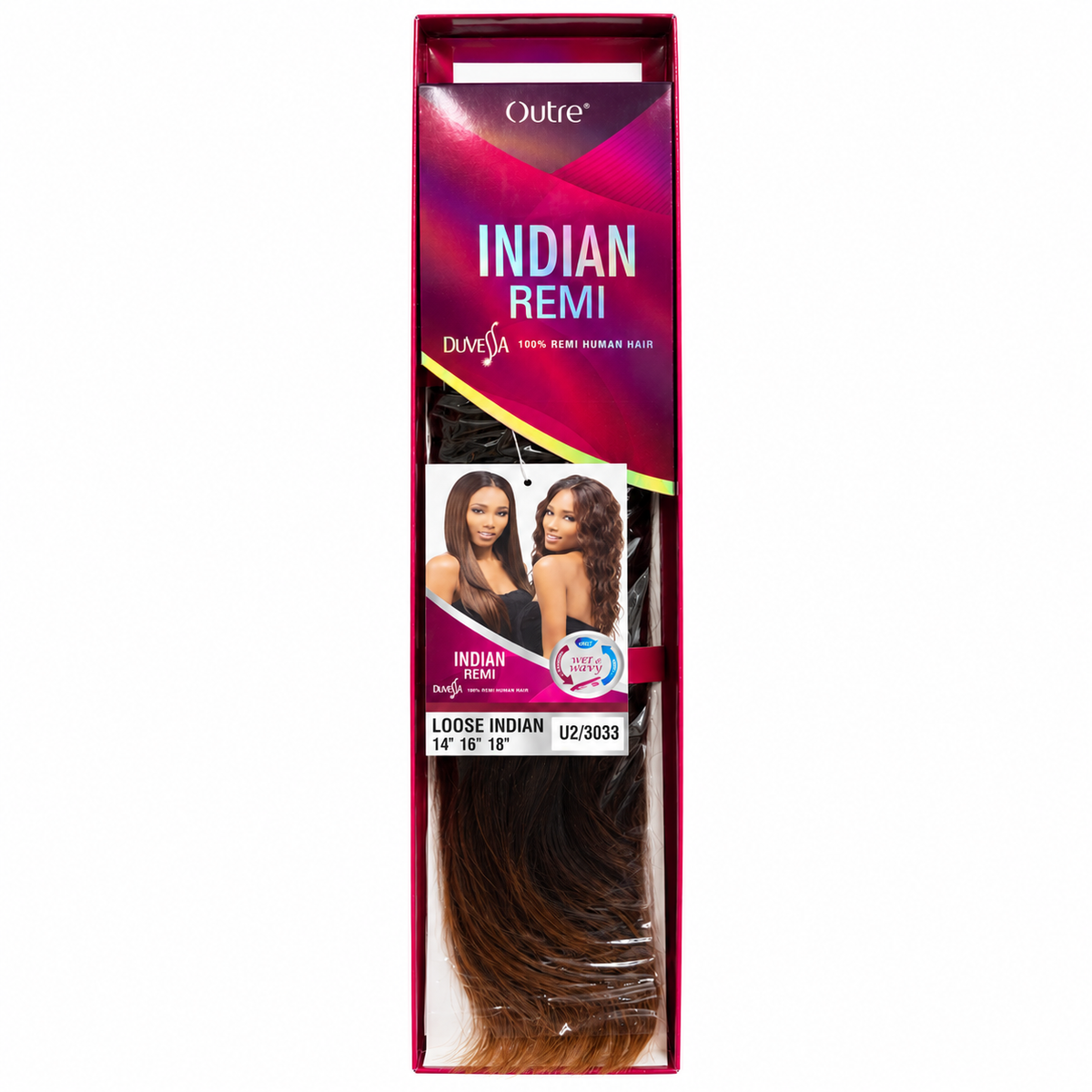 Outre Duvessa Indian Remi Loose Indian hair set U2/3033 product packaging