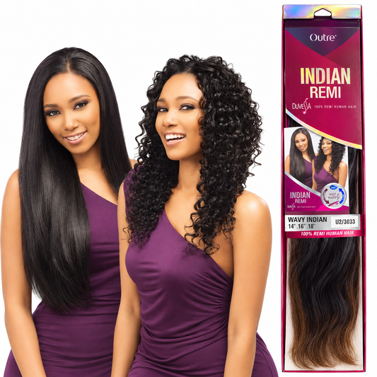 Outre Duvessa Wavy Indian 14 16 18 inch U2/3033 hair set with packaging models