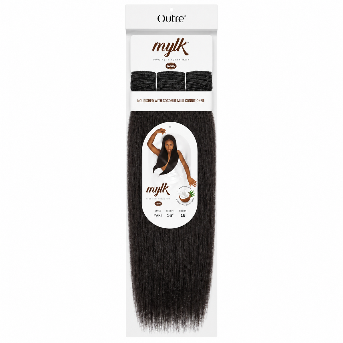 Outre Mylk Remi Yaki 16 inch color 1B - full retail package