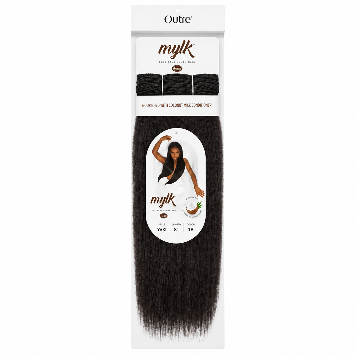 Outre Mylk Remi Yaki 8 inch color 1B - full retail package