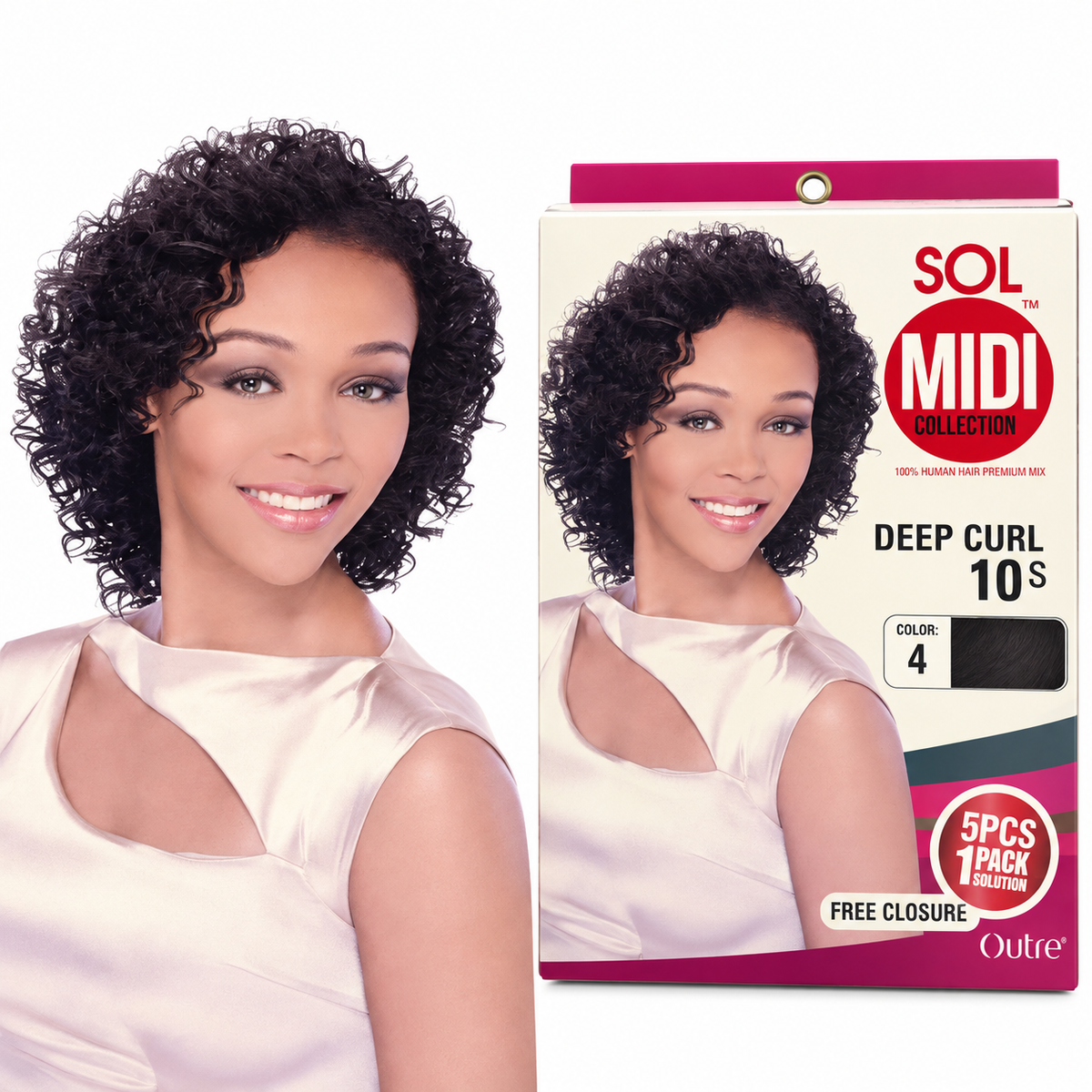 Outre Sol Midi Deep Curl 10S model and package