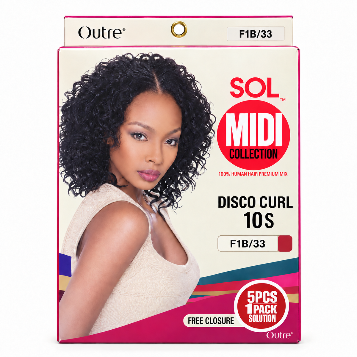 Outre Sol Midi Disco Curl 10S package color F1B/33