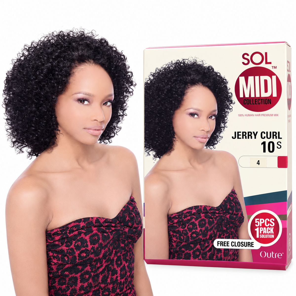 Outre Sol Midi Jerry Curl 10S model and package