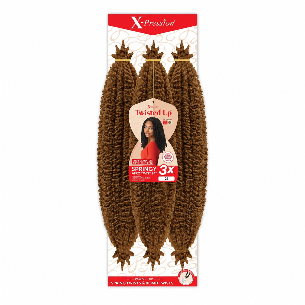 Outre Twisted Up 3X Springy Afro Twist 24 inch — color 27 full package