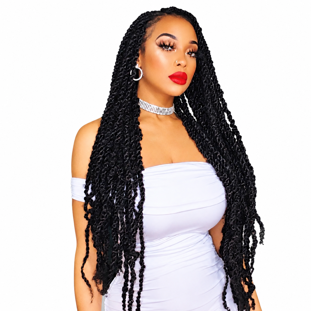 Outre Twisted Up 3X Springy Afro Twist 24 inch — model