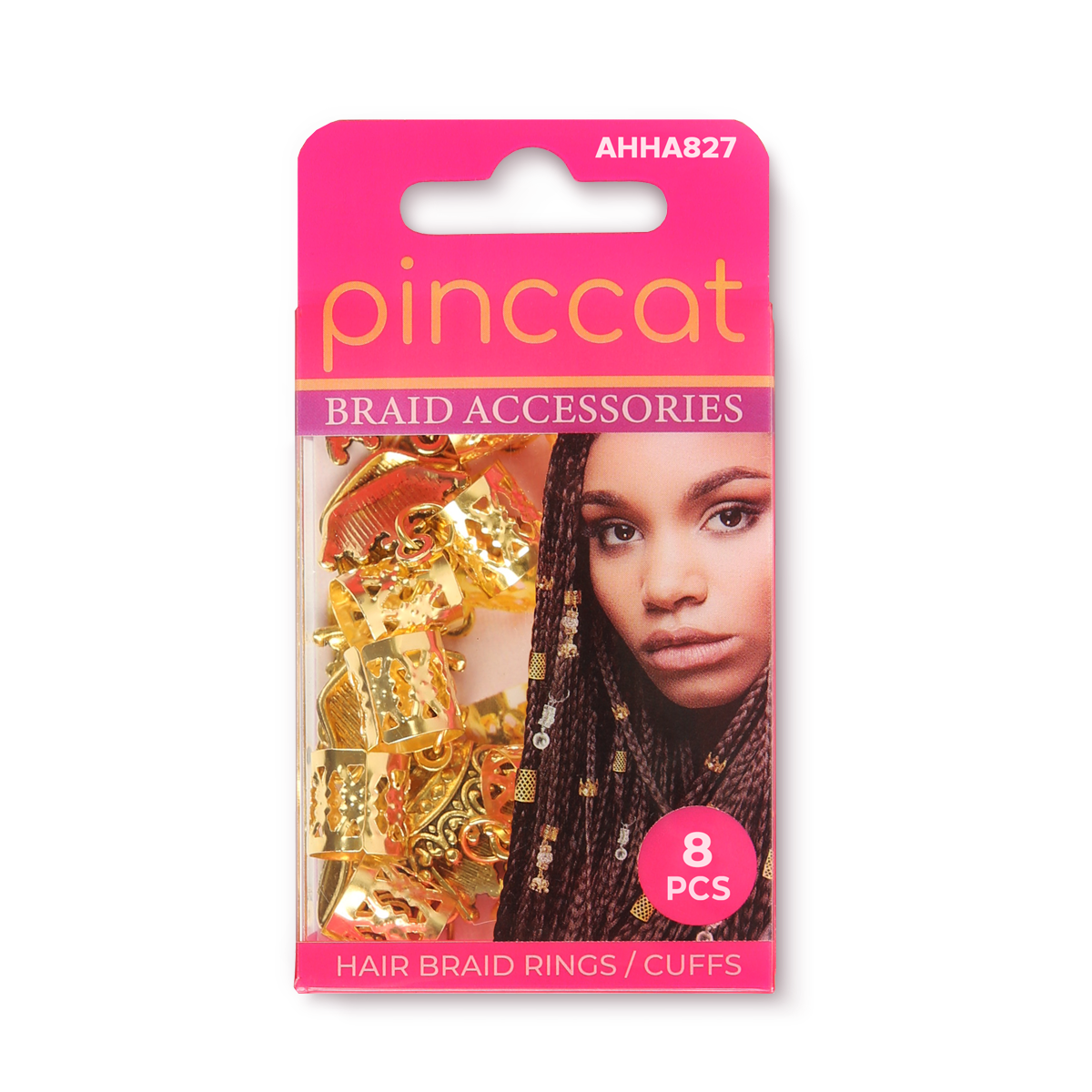 Pinccat AHHA827 hair braid accessories in retail packaging