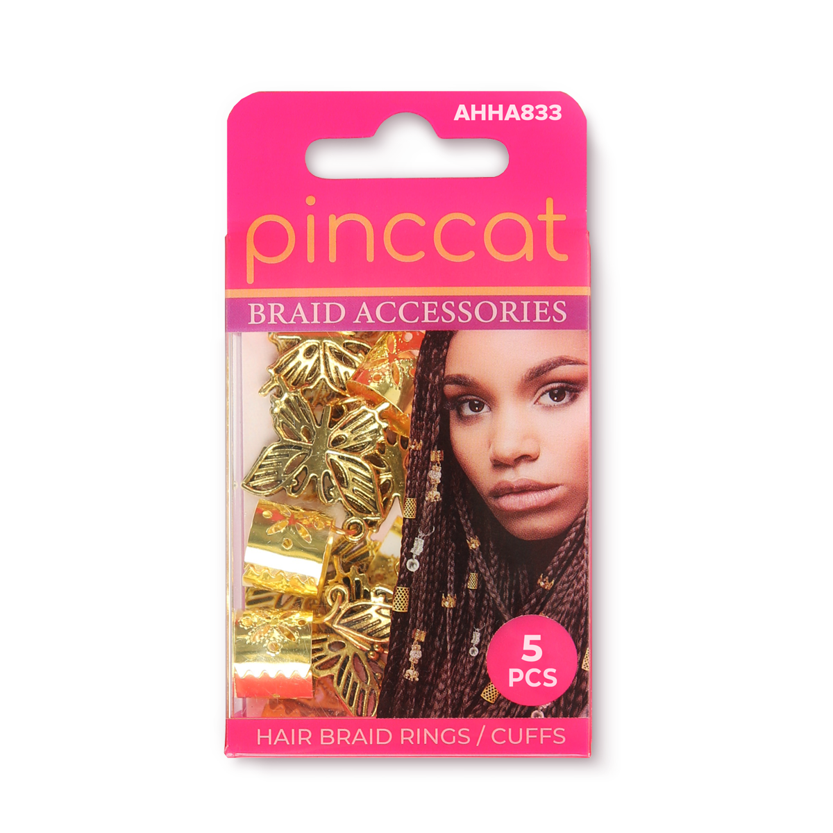 Pinccat AHHA833 hair braid accessories in retail packaging