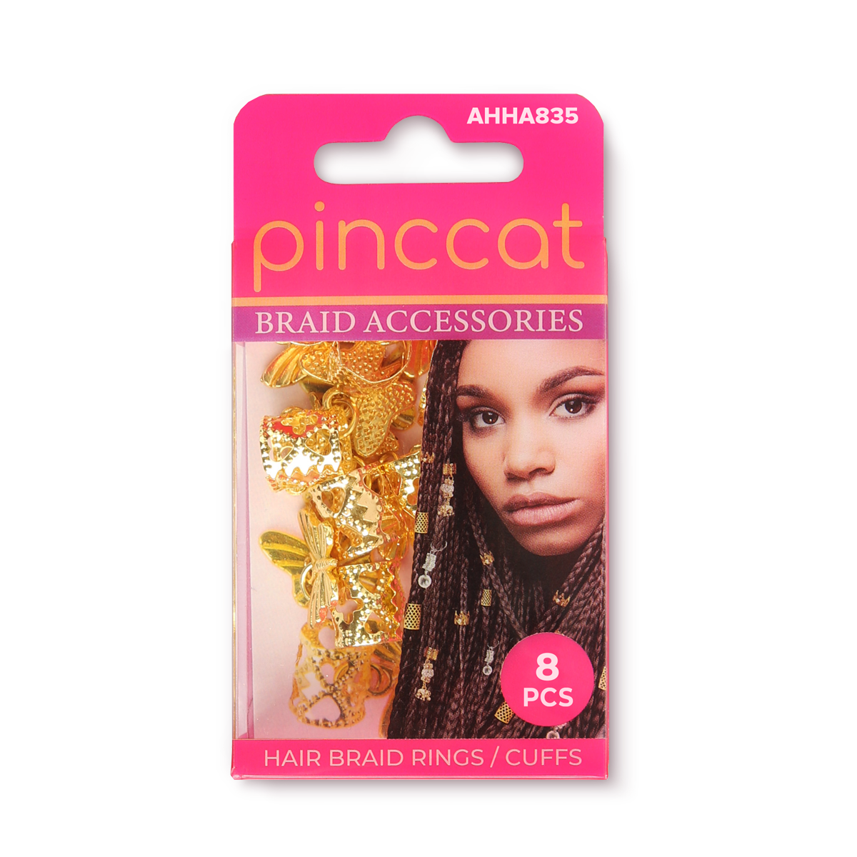 Pinccat AHHA835 hair braid accessories in retail packaging
