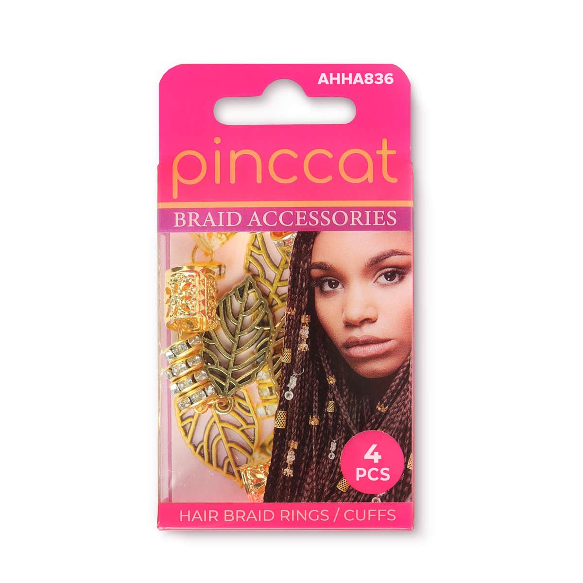Pinccat AHHA836 hair braid accessories in retail packaging