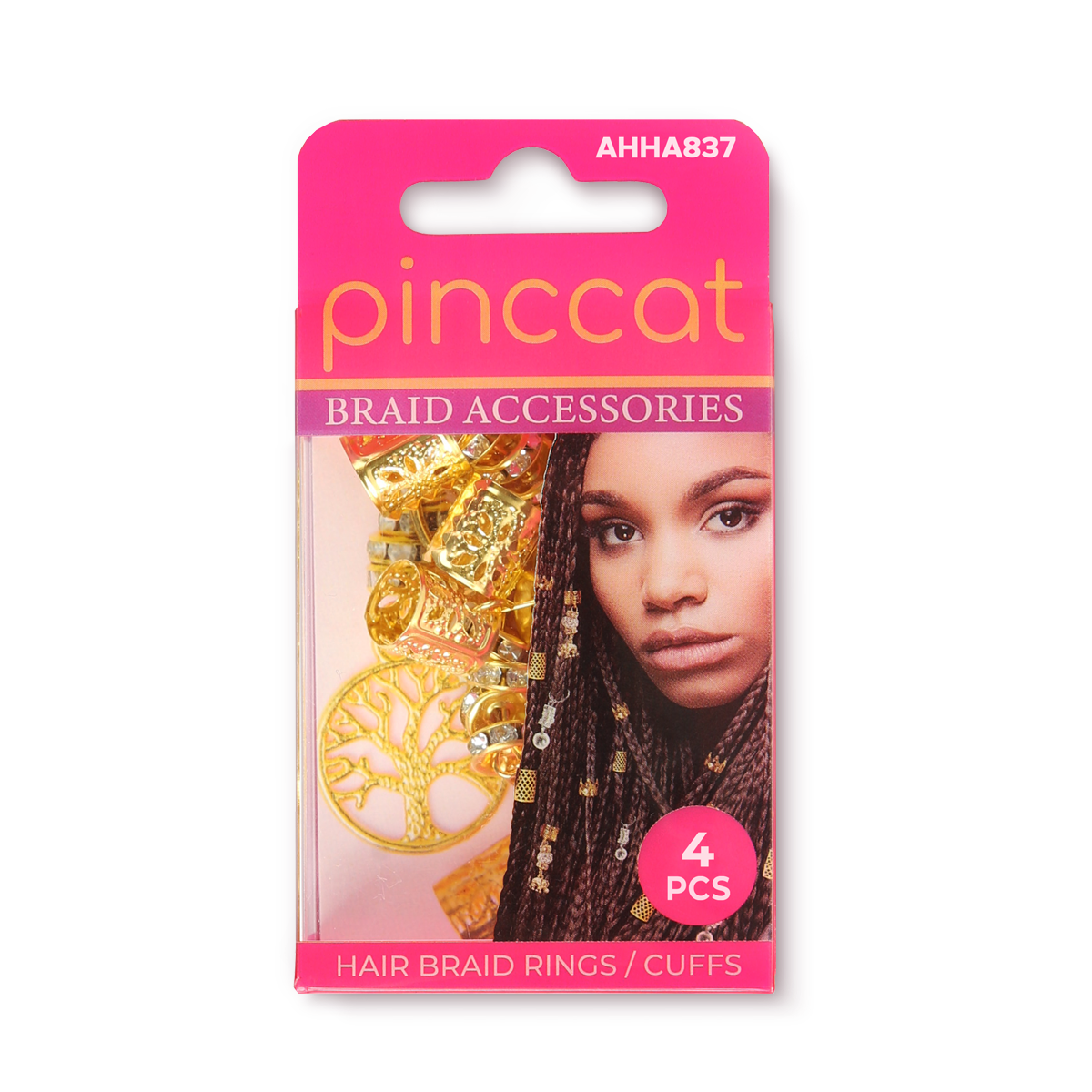 Pinccat AHHA837 hair braid accessories in retail packaging