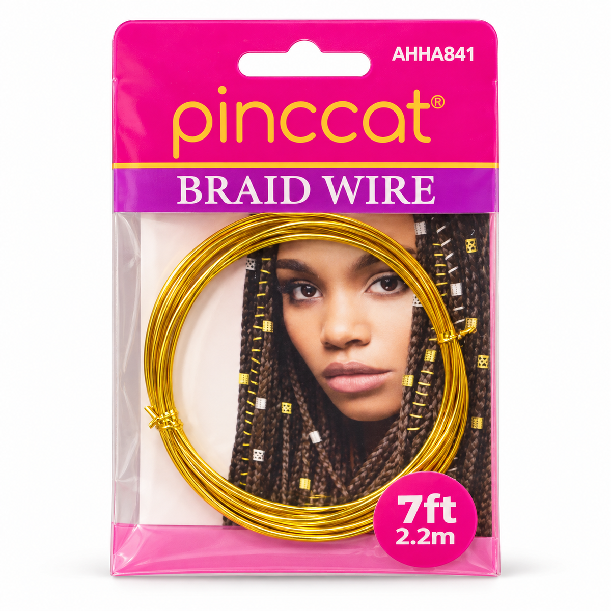 Pinccat AHHA841 gold braid wire 7 ft front package