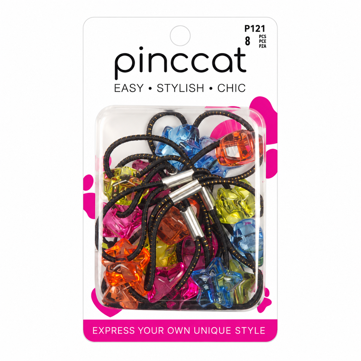 Pinccat P121 – Shaped Beads – Assorted Colors – 8 Pack