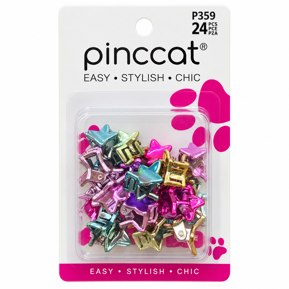 Pinccat P359 – Metallic Stars – 24 Pack