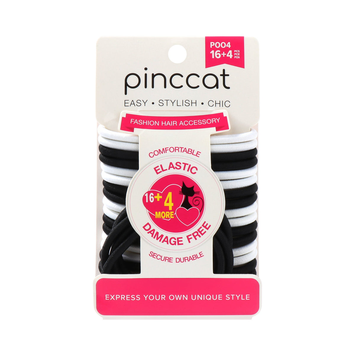Pinccat P004 – Black & White – 20 ties