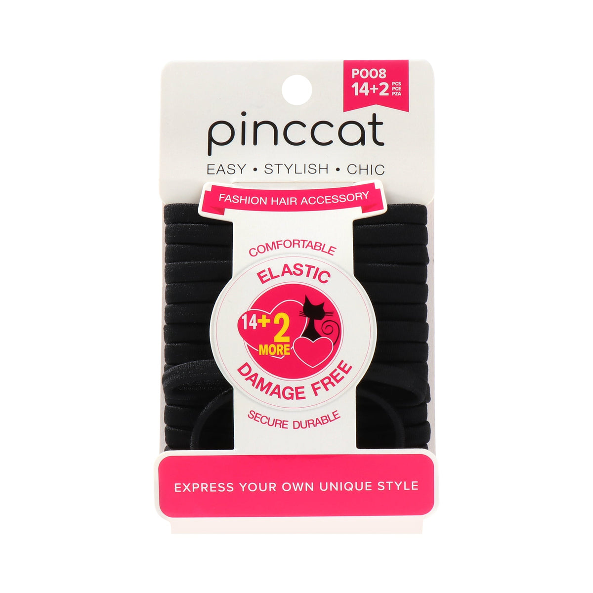 Pinccat P008 – Flat Black – 16 ties