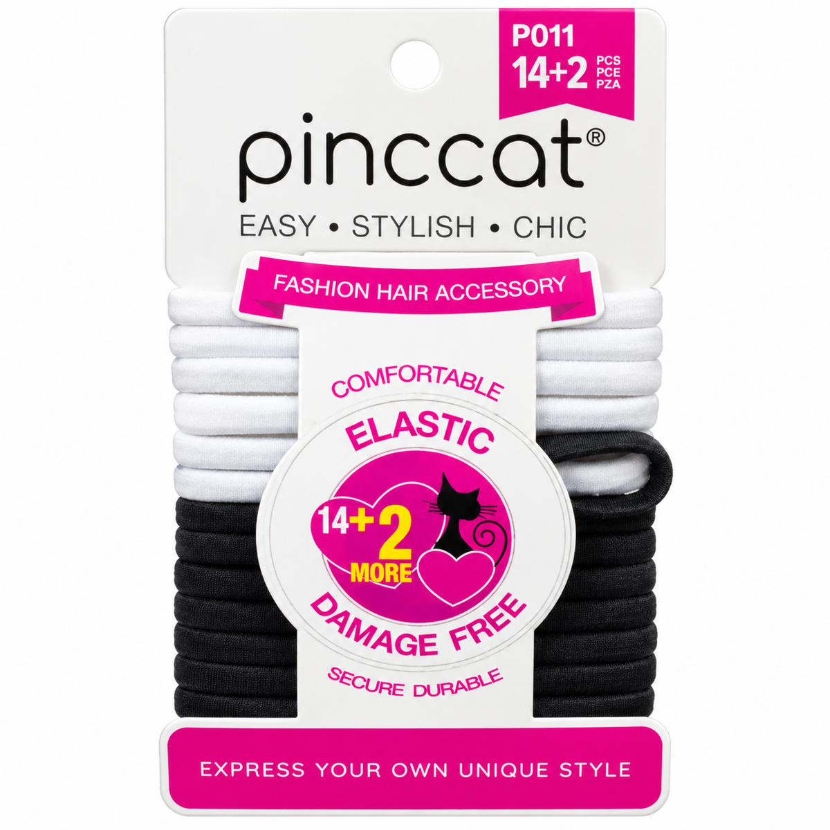 Pinccat P011 – Black & White – 16 ties
