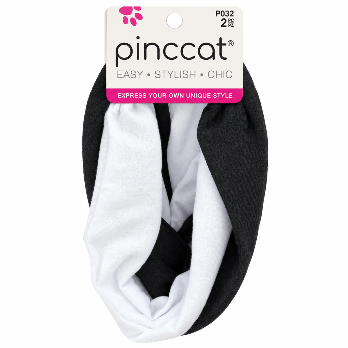 Pinccat P032 – Wide Black & White – 2 Pack