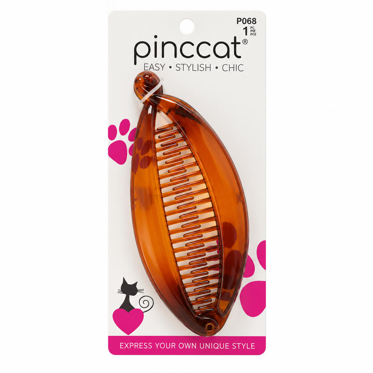 P068 – Comb Banana Clip – Tortoise – 1 Piece