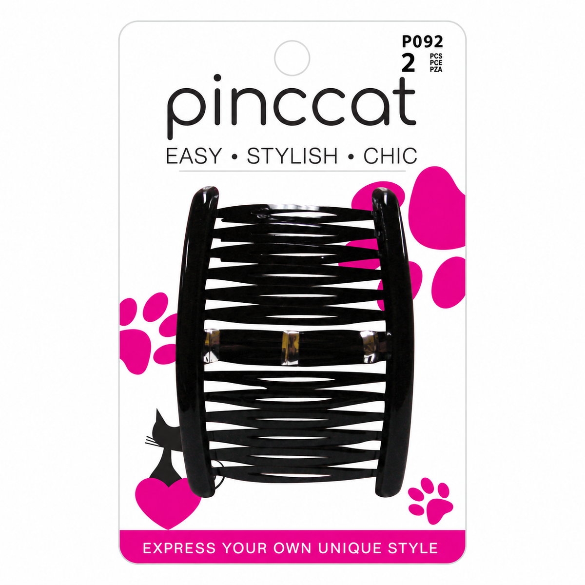 P092 – Side Combs – Black – 2 Pack