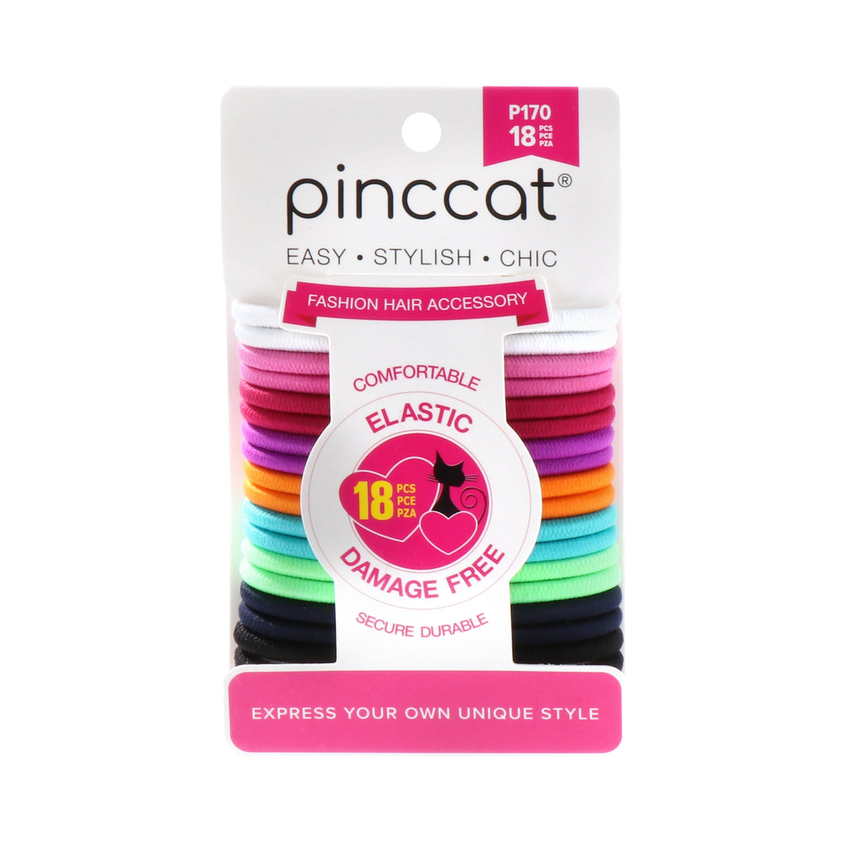Pinccat P170 – Assorted Colors – 18 ties