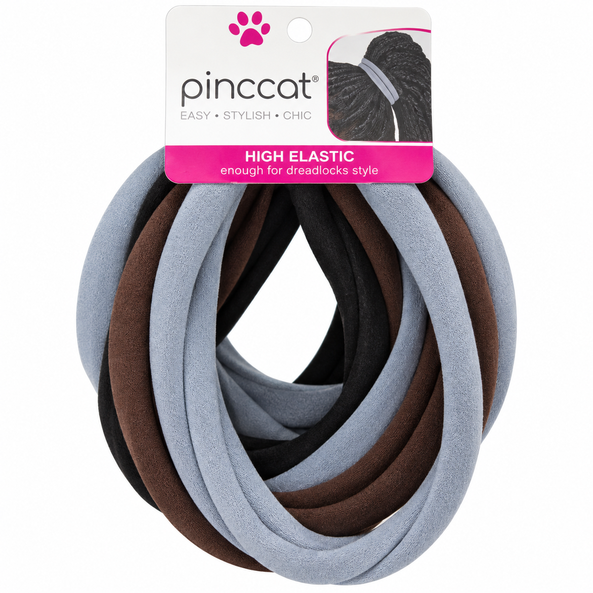 Pinccat P198 – Gray, Brown & Black Wide – 4 Pack