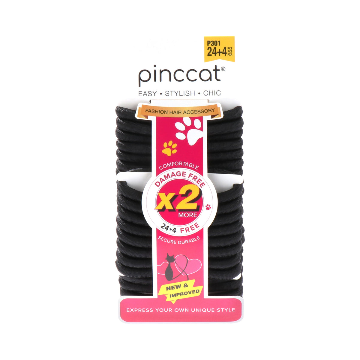 Pinccat P301 – Black – 28 ties