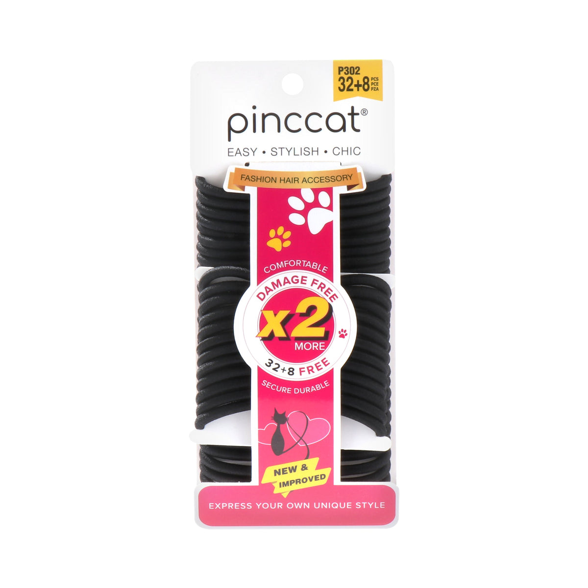 Pinccat P302 – Black – 40 ties