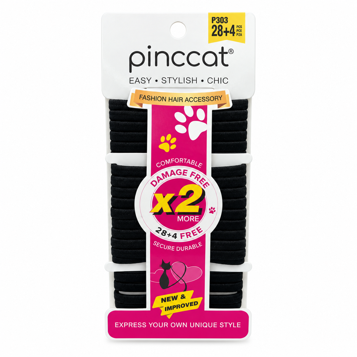 Pinccat P303 – Black – 32 ties