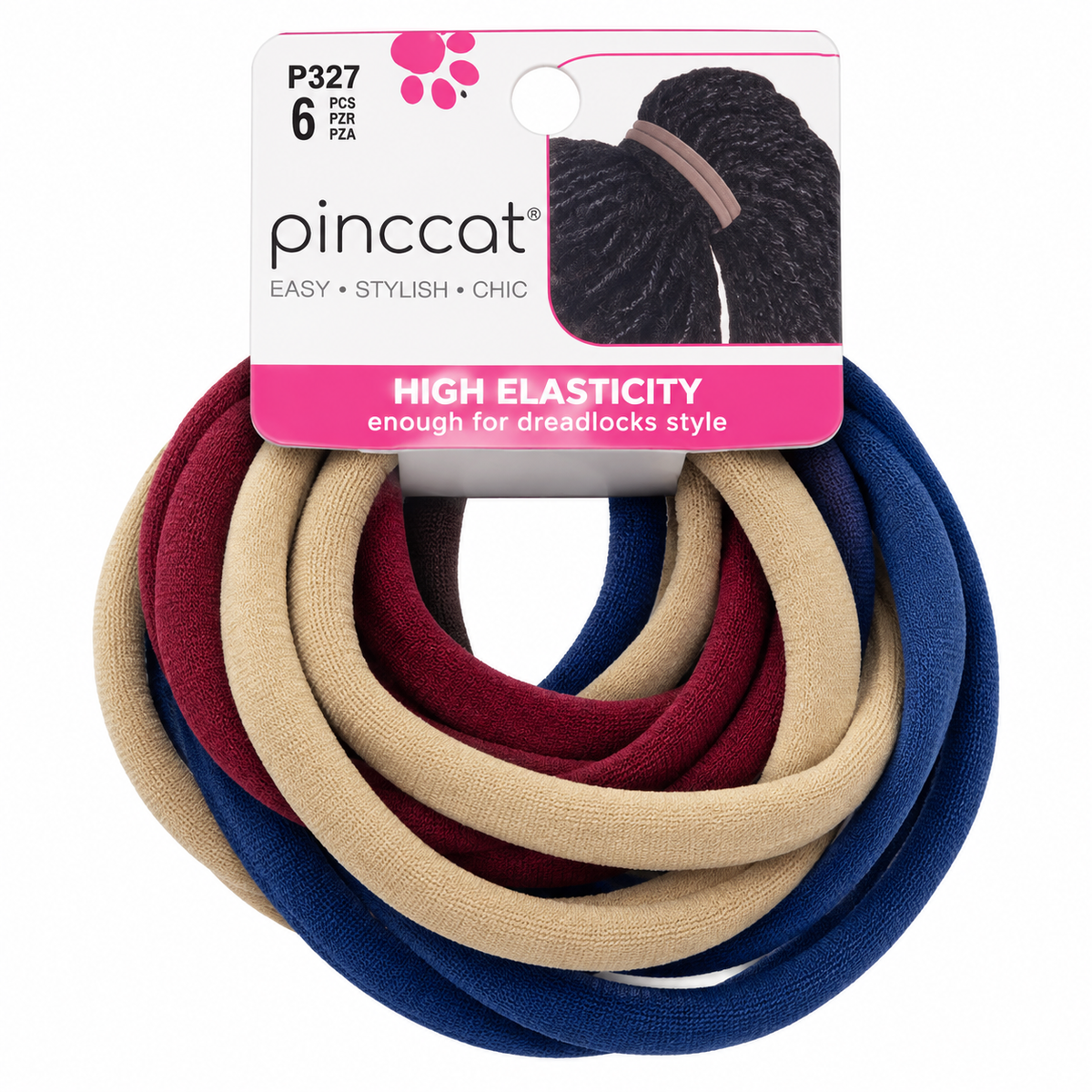 Pinccat P327 – Burgundy, Beige & Blue – 6 Pack