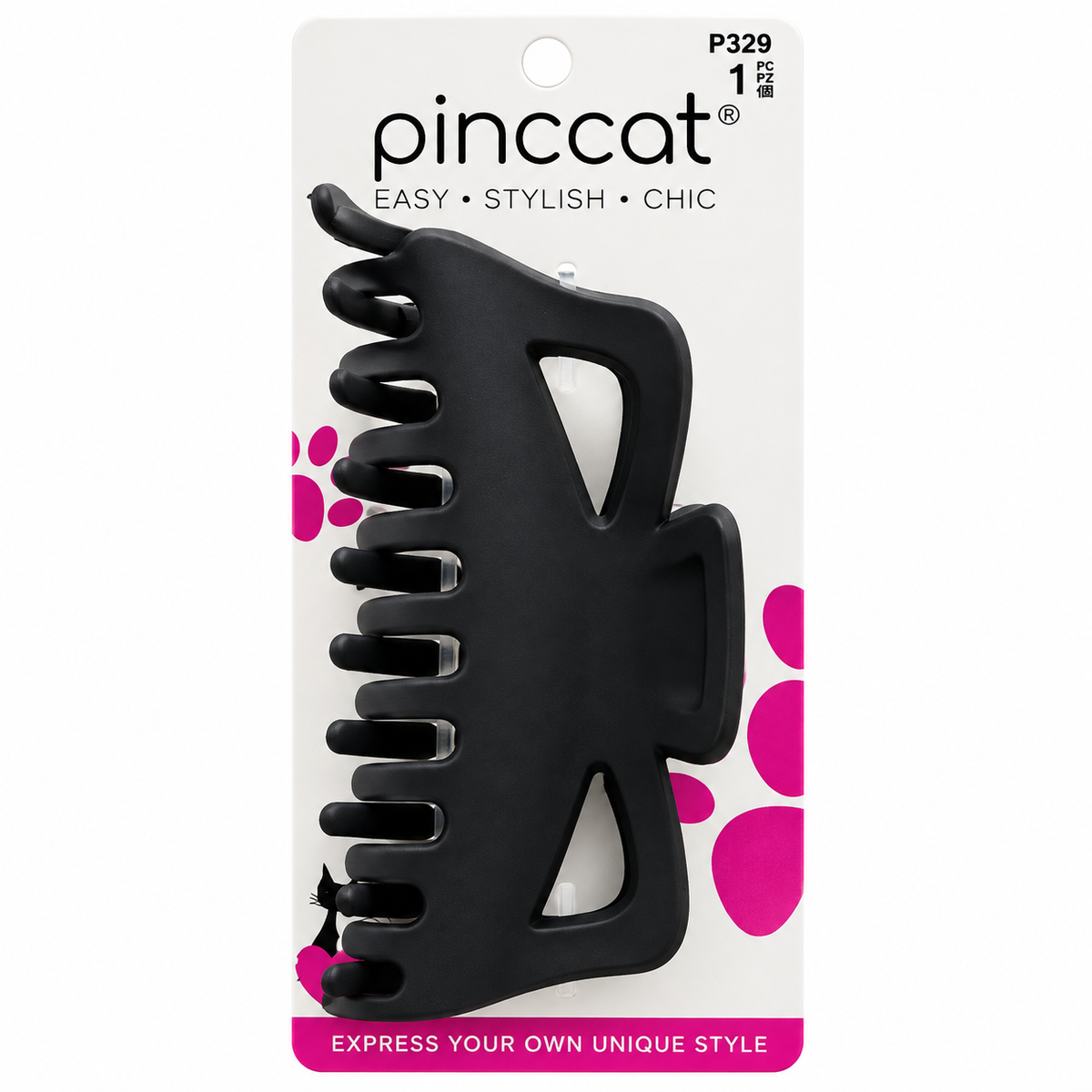 Pinccat P329 – Large Matte Claw – Black – 1 Piece