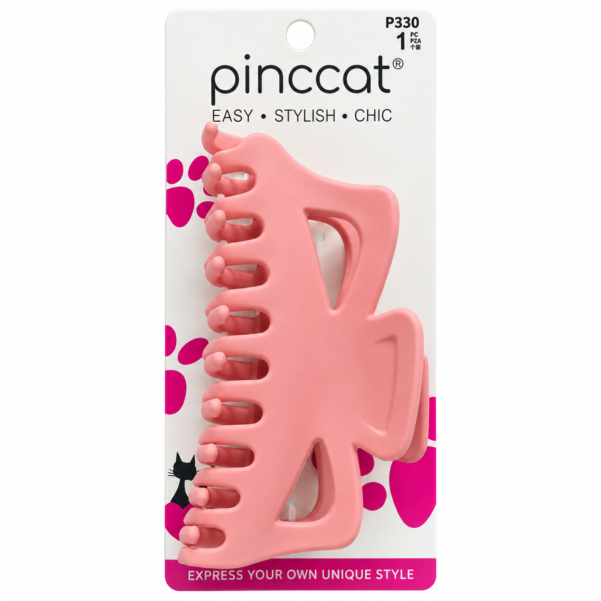 Pinccat P330 – Large Matte Claw – Pink – 1 Piece