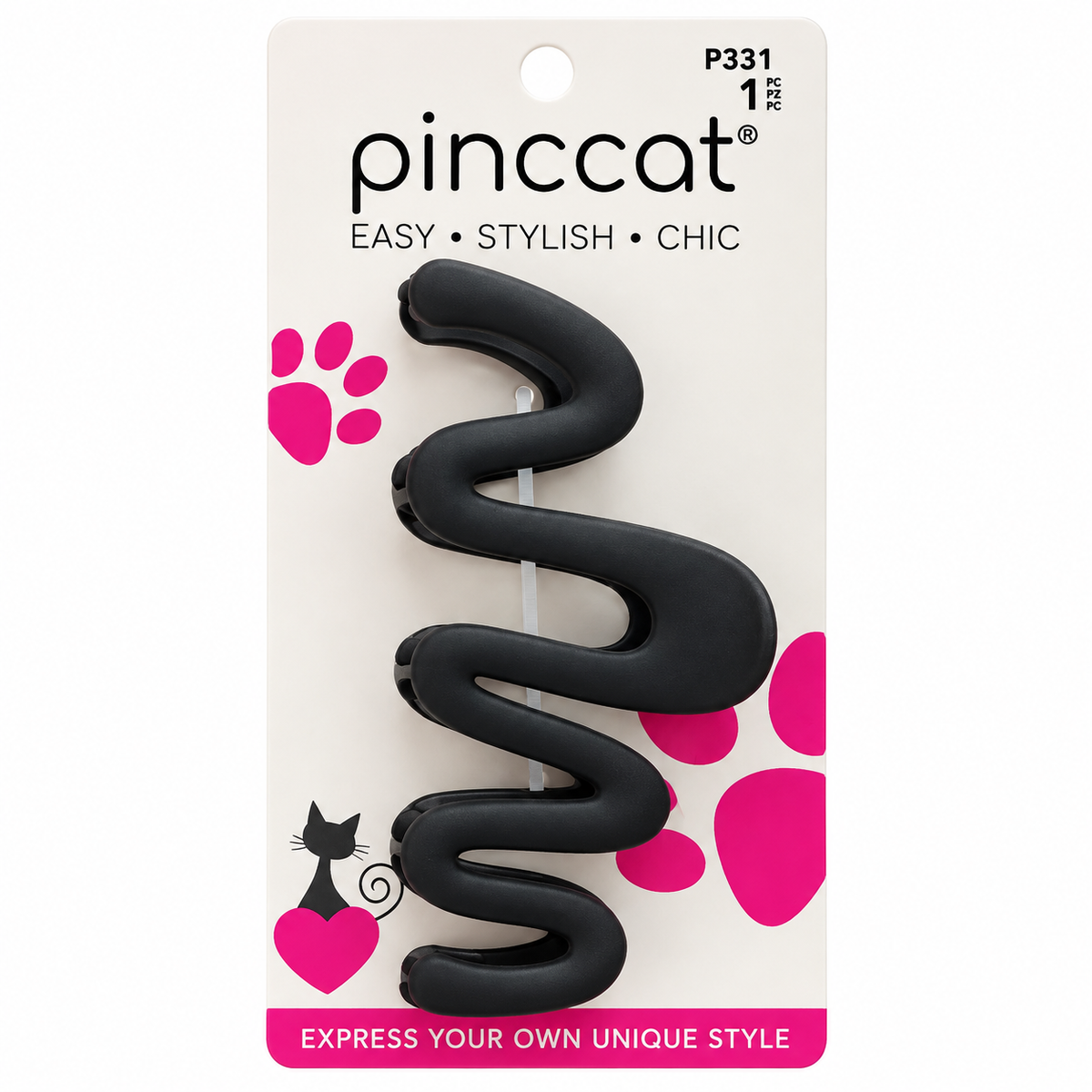 Pinccat P331 – Wavy Claw – Black – 1 Piece
