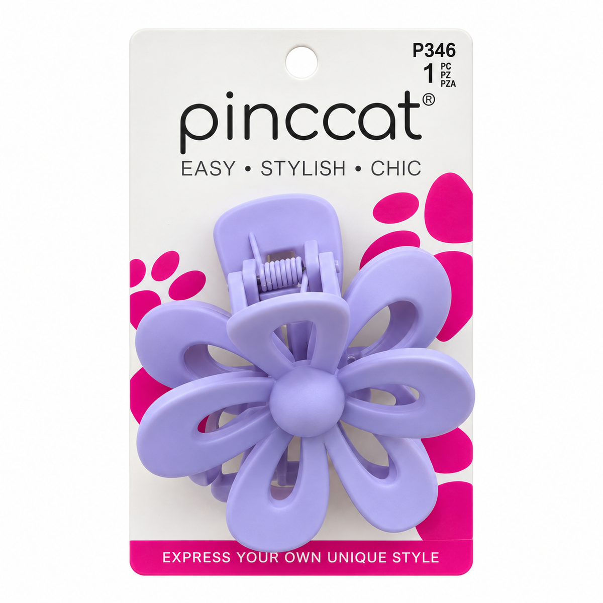 Pinccat P346 – Flower Claw – Lavender – 1 Piece