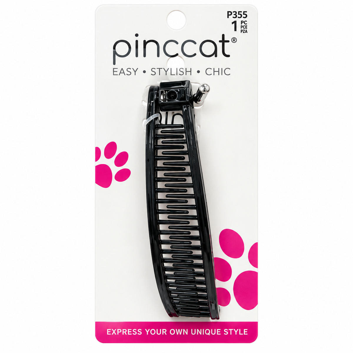 Pinccat P355 – Long Banana Clip – Black – 1 Piece