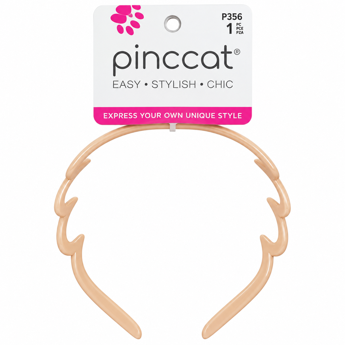 Pinccat P356 wave headband in Tan, one piece