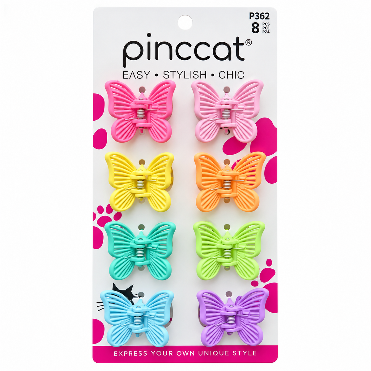 Pinccat P362 – Pastel Butterflies – 8 Pack