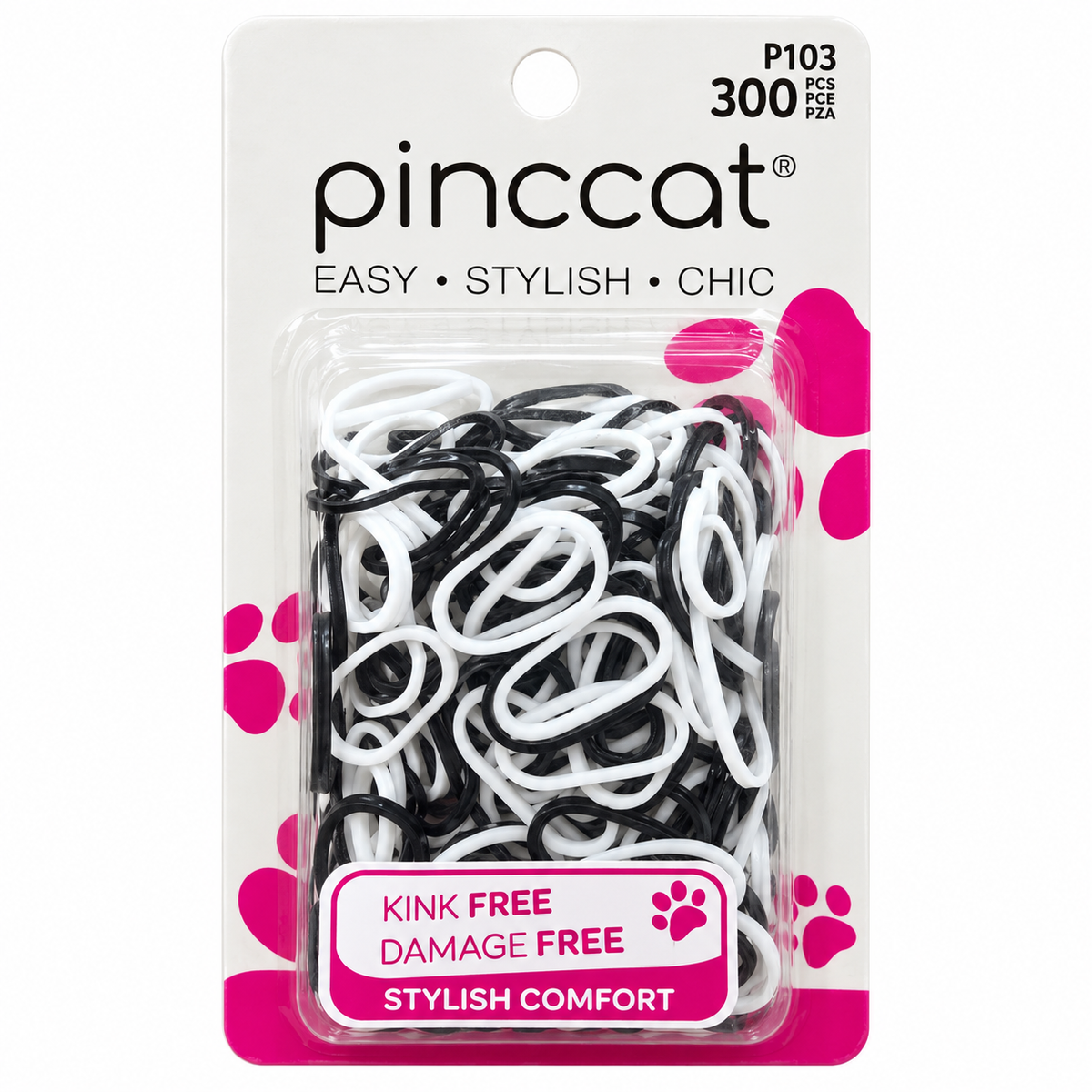 Pinccat P103 – Black & White – 300 bands
