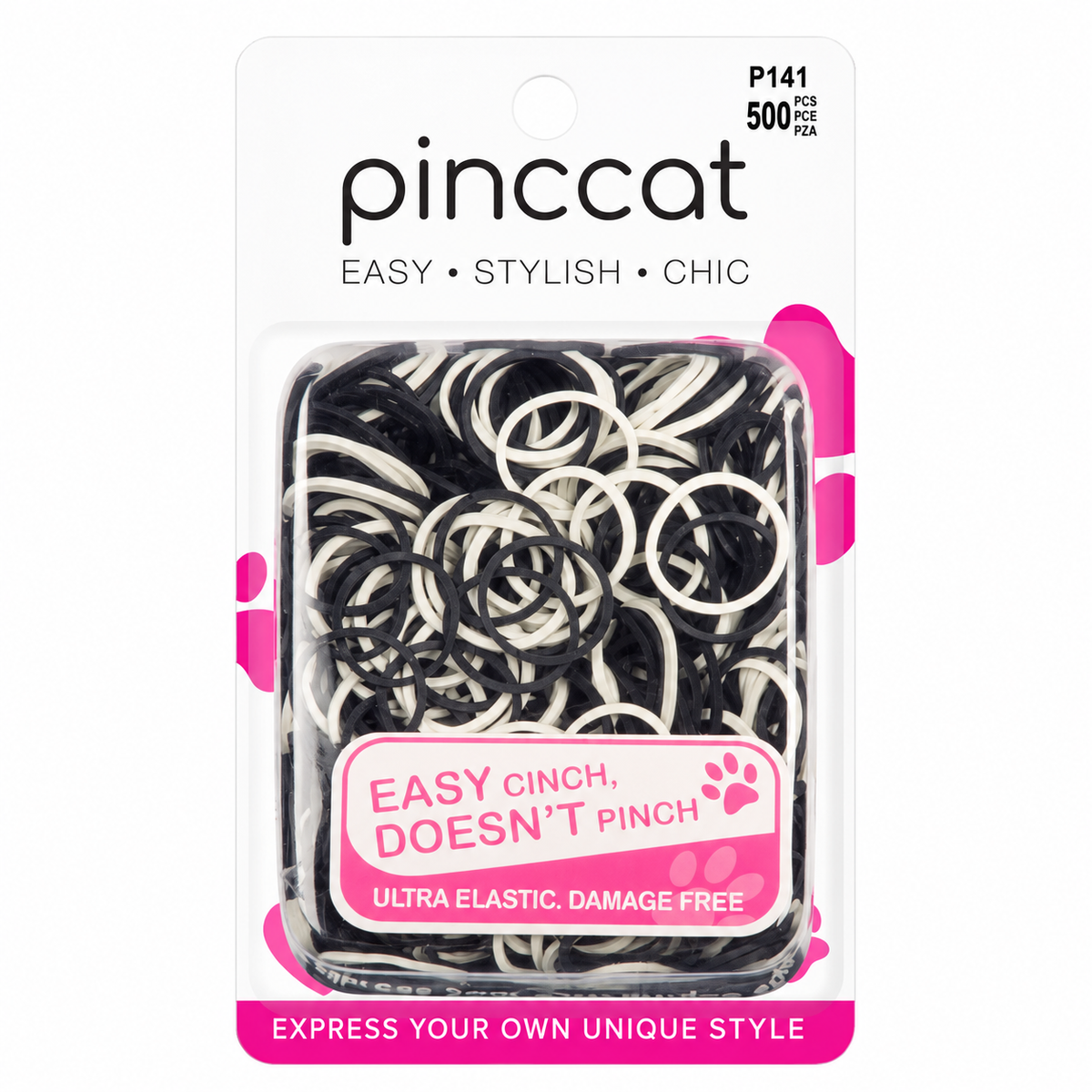 Pinccat P141 – Black & White – 500 bands