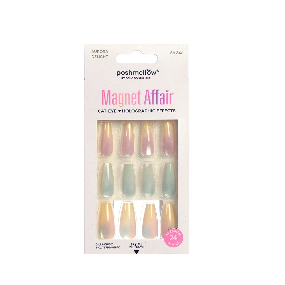 Poshmellow Magnet Affair Aurora Delight 65245 press-on nails