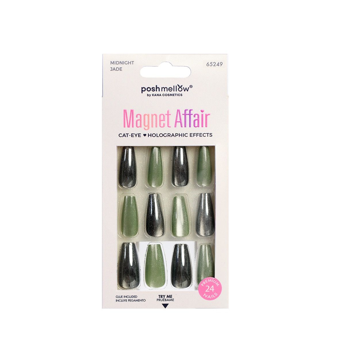 Poshmellow Magnet Affair Midnight Jade 65249 press-on nails