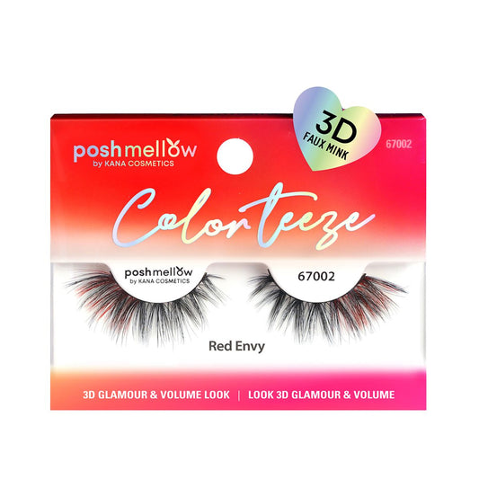 Poshmellow Color Teeze Lashes – Red Envy 67002, package