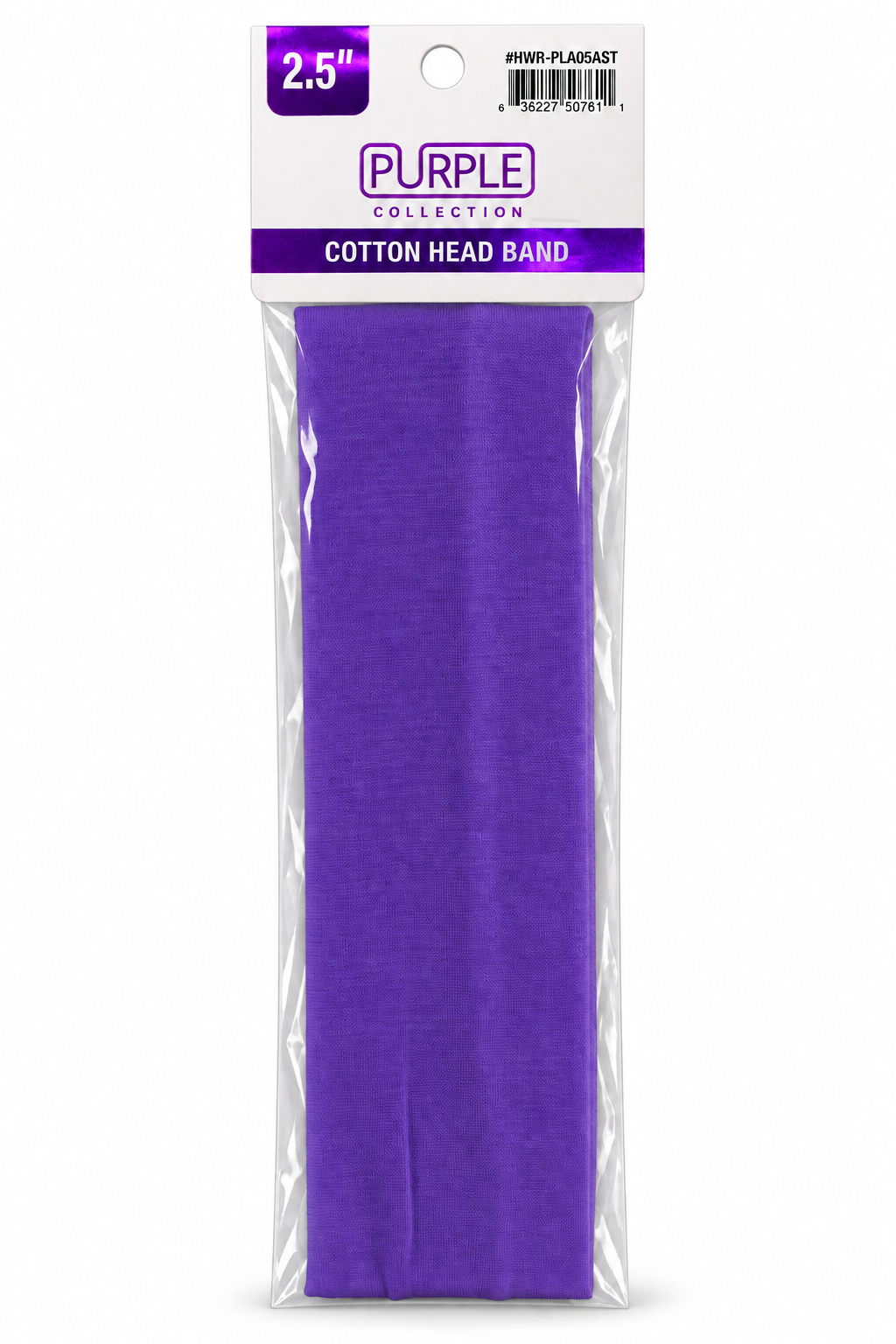 Purple Collection 2.5-inch cotton headband in purple