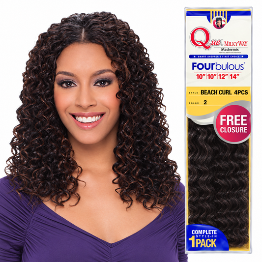 Milky Way Que Beach Curl 4PCS styling model and color 2 retail package