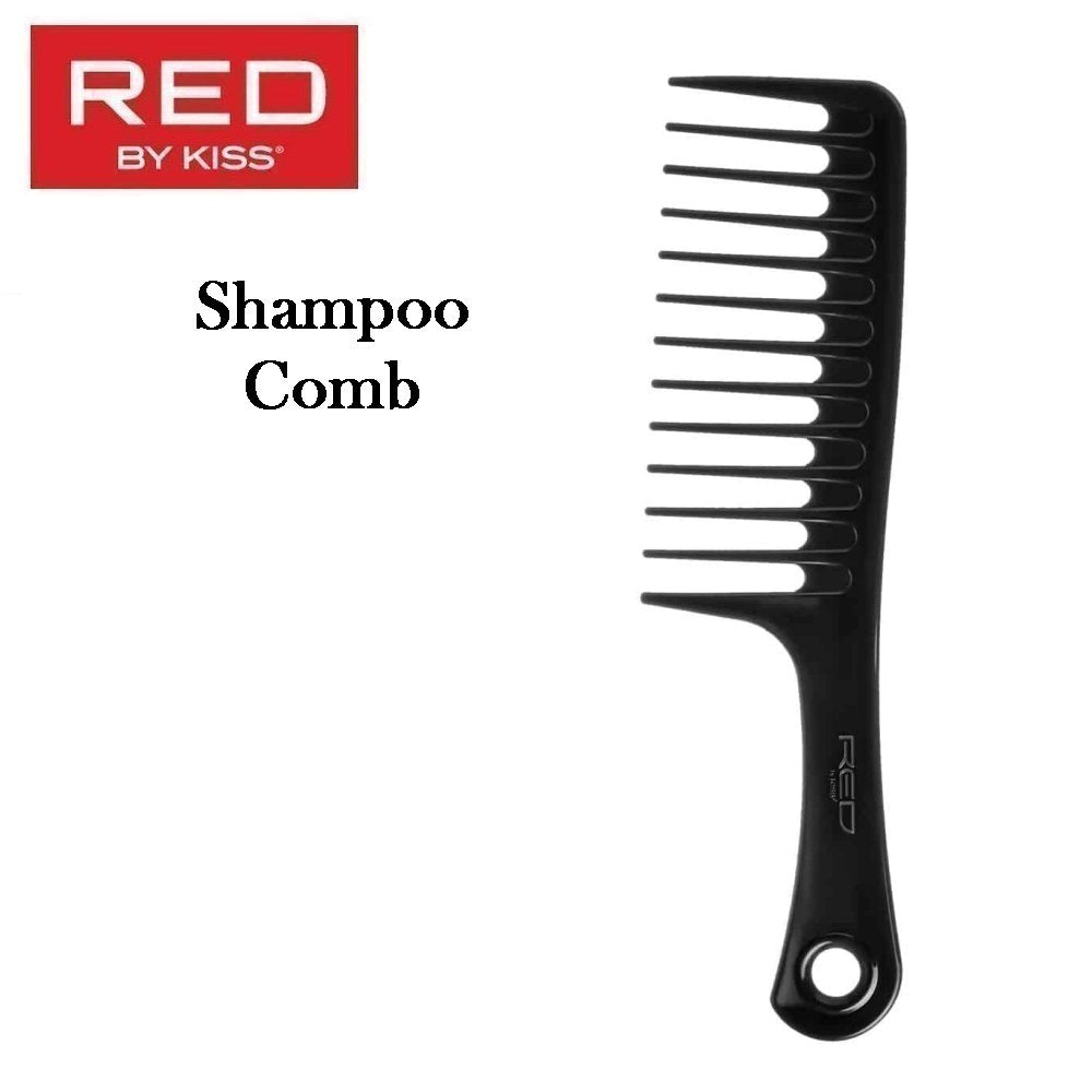 RED by KISS HM36 black wide tooth shampoo comb