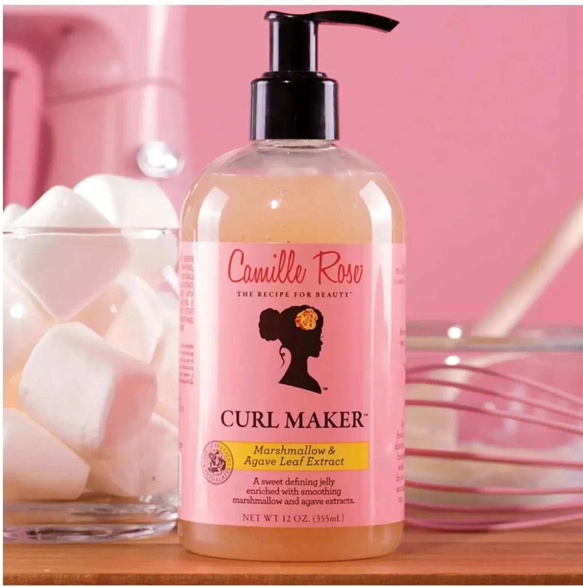 Camille Rose Curl Maker Marshmallow & Agave Leaf Extract 355 ml (12oz) Ennytrims Hair and Beauty Salon | Expert Haircuts, Color & Styling in Bolton