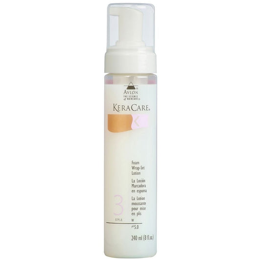Avlon KeraCare Foam Wrap-Set Lotion pump bottle